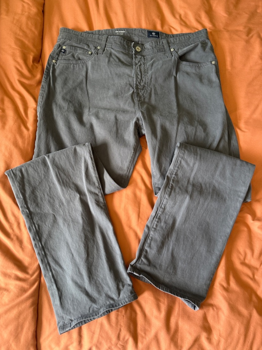 Ag Adriano Goldschmied Straight Jeans in Slate Gray